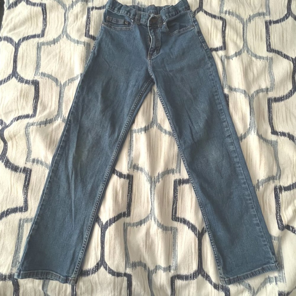 Boys Size 14 Regular Wonder Nation Blue Jeans -Adjustable Waist